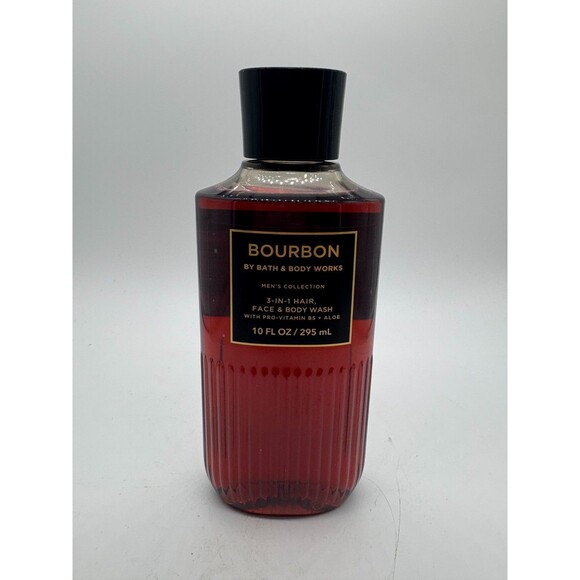 Bath & Body Works BOURBON Men's Collection 3-in-1 Hair Face Body Wash 10 oz - Picture 1 of 3